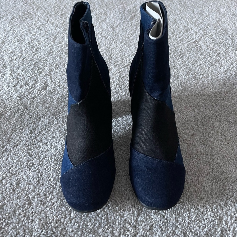 Denim booties (Size 9.5)